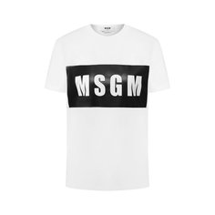 Хлопковая футболка MSGM