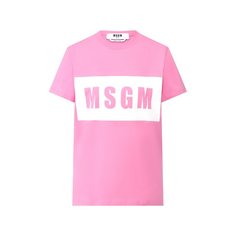 Хлопковая футболка MSGM
