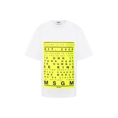 Хлопковая футболка MSGM
