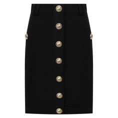 Шерстяная юбка Balmain