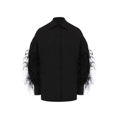 Рубашка с отделкой перьями Valentino