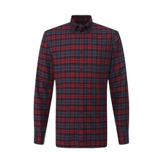 Хлопковая рубашка с воротником button down Van Laack