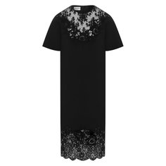 Платье из смеси шерсти и шелка Valentino