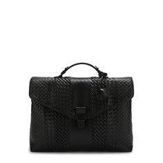 Кожаный портфель с плетением Imperatore Bottega Veneta