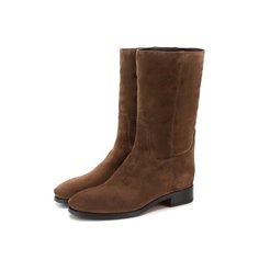 Замшевые сапоги Santoni