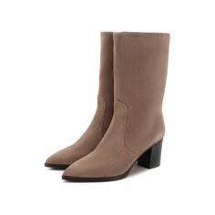 Замшевые сапоги Santoni