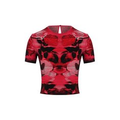 Топ из смеси шелка и вискозы Alexander McQueen