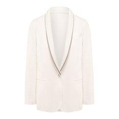 Жакет из смеси хлопка и льна Brunello Cucinelli