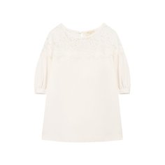 Топ с кружевной отделкой Monnalisa