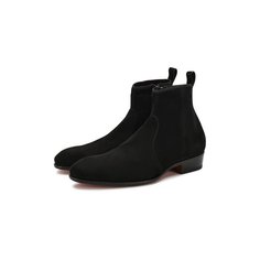 Замшевые сапоги Santoni