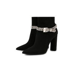 Замшевые ботильоны Casadei
