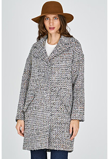 Пальто из фактурной ткани La Reine Blanche