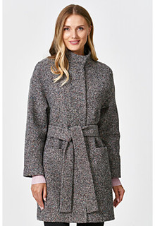 Полушерстяное пальто с поясом Снежная Королева