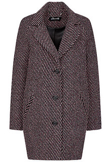 Фактурное пальто О-силуэта La Reine Blanche