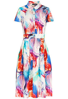 Платье с абстрактным принтом LE Monique