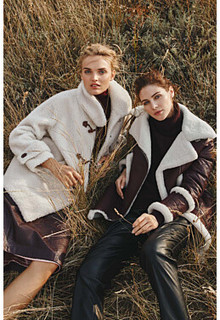 Шуба из овечьей шерсти Virtuale Fur Collection