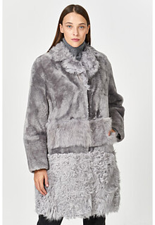 Шуба из овчины с отделкой Virtuale Fur Collection