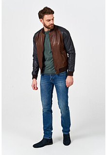 Кожаный бомбер Urban Fashion for men