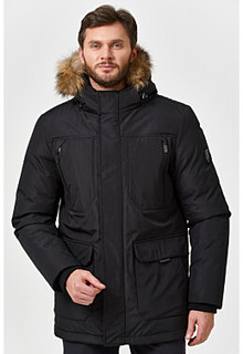 Утепленная куртка с отделкой мехом енота Jorg Weber