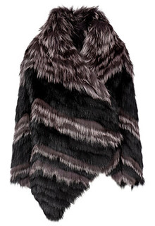 Комбинированная шуба из меха лисы и песца Virtuale Fur Collection
