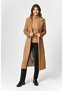 Шерстяное пальто с ремнем Elema