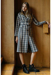 Клетчатое пальто Acasta