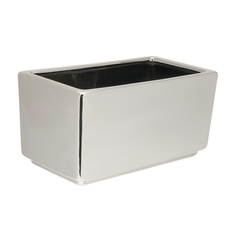 Кашпо Scheurich 494 uo trough mirror silver 25 см