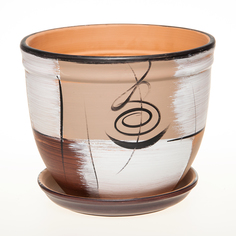 Горшок Серебряный ручей D 18.5 см расписн 2