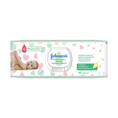 Салфетки Johnsons Baby Тройная защита влажные детские 48 шт