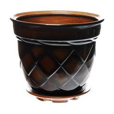 Горшок цветочный Гончар с поддоном ромб № 1