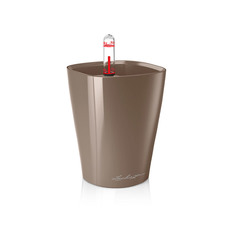 Кашпо с автополивом Lechuza Deltini 10x13 см, серо-коричневый