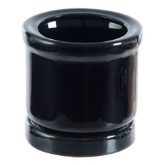 Горшок для цветов Элитная керамика цилиндр черный d12.5см