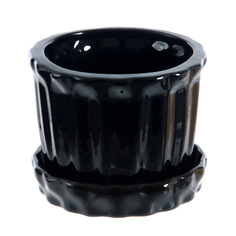 Горшок для цветов Элитная керамика № 1 черный d17см
