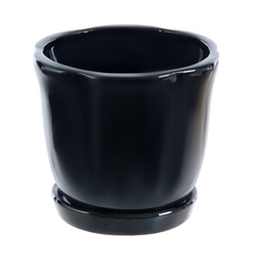 Горшок для цветов Элитная керамика лилия черная d17см