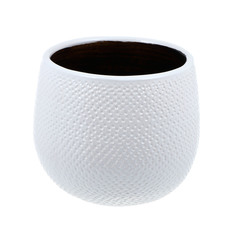 Кашпо Edelman flower gabriel d16см h14см белое