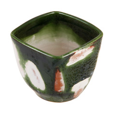 Кашпо Santos square 15см green gradient