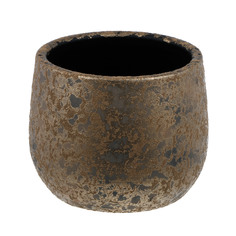 Кашпо Edelman flower clemente d19.5см h15.5см золото