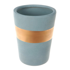 Горшок для цветов серый 22х22х28см Qianjin