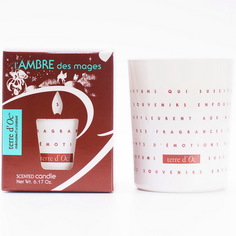 Свеча terre dOc ароматическая в стекле Магическая амбра AMB-1-MI