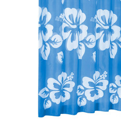 Штора для ванной Ridder Flowerpower синий 180x200 см