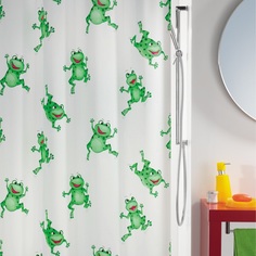 Штора для ванной Spirella Frogtime 180х200 см зеленый