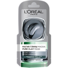 Маска для лица LOreal Paris Магия Глины Детокс и Сияние 6 мл