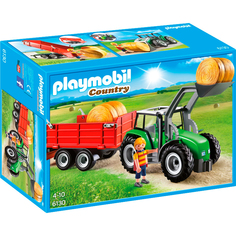 Конструктор Playmobil Большой трактор с прицепом