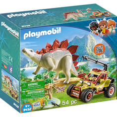 Конструктор Playmobil Исследовательский транспорт со стегозавром