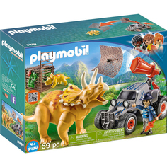 Конструктор Playmobil Вражеский квадроцикл с трицератопсом