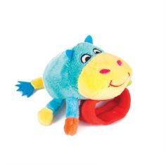 Погремушка на ручку бегемот бубба Happy snail 14HSB03BU