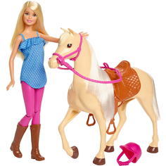 Игровой набор Mattel Barbie and Horse FXH13