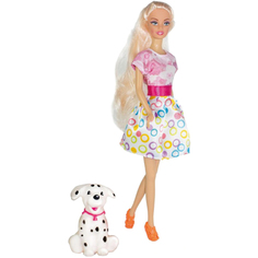 Кукла ToysLab Ася Прогулка с собачкой Блондинка 35058