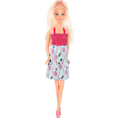 Кукла ToysLab Ася Блондинка в платье с принтом 28 см
