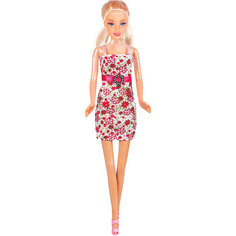 Кукла ToysLab Ася Блондинка в цветочном платье 28 см